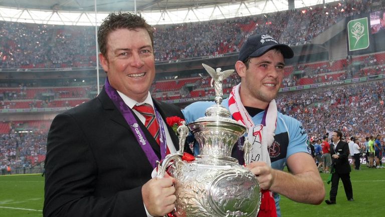 Daniel Anderson alongside St Helens' current head coach Paul Wellens