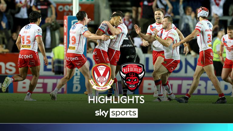 Highlights from the Betfred Super League clash between St Helens and Salford Red Devils