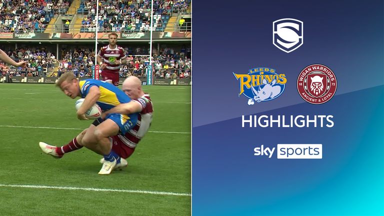 Highlights from the Betfred Super League clash between Leeds Rhinos and Wigan Warriors.